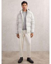 Reiss - Quilted Zip-Through Puffer Jacket - Lyst