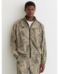 Les Deux - Dark Sand Abstract-print Track Jacket - Lyst