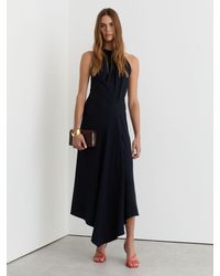 chinese dress ladies Ready to Ship: Black Linen Dress 