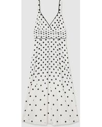 Reiss - Dottie & Polka Dot Midi Dress - Lyst