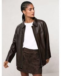 Reiss - Mini Suede Patch Pocket Skirt - Lyst