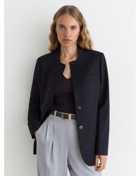 Reiss - Wool-Blend Collarless Blazer - Lyst
