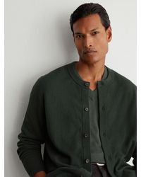 Reiss - Wool-Cashmere Jersey-Knit Cardigan - Lyst