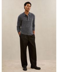 Reiss - Atelier Brushed-Cashmere Polo Jumper - Lyst