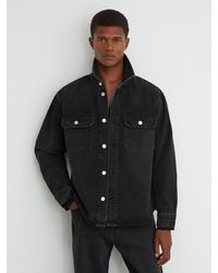 Reiss - Twin-Pocket Denim Jacket - Lyst