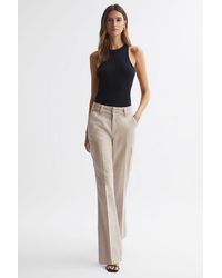 PAIGE - Dion - Flared Cargo Trousers, Vintage Warm Sand - Lyst