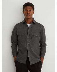 Reiss - Twin-Pocket Button-Through Overshirt - Lyst