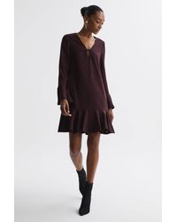 Florere - Mini Dress Polyester Plain - Lyst