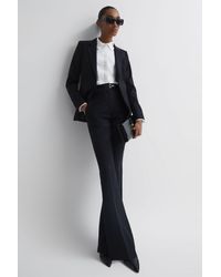 Reiss - Haisley - Black Petite Tailored Flared Suit Trousers, Us 6 - Lyst