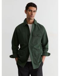 Reiss - Cotton-Canvas Four-Pocket Chore Jacket - Lyst