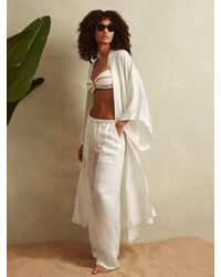 Reiss - Nell Textured Belted Kimono - Lyst