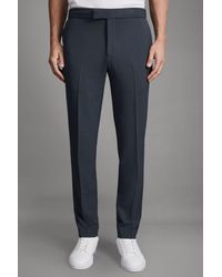 Reiss - Found - Airforce Blue Relaxed Drawstring Trousers - Lyst