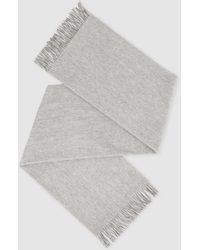 Reiss - Picton Cashmere Blend Scarf Wool Plain - Lyst