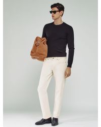 Reiss - Relaxed-Fit Cropped Jeans - Lyst