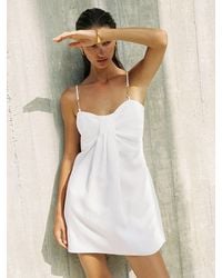 Reiss - Lyocell-Linen Beach Mini Dress - Lyst
