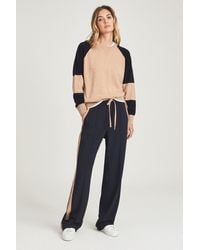 Reiss - Wide Leg Side Stripe Trousers - Lyst