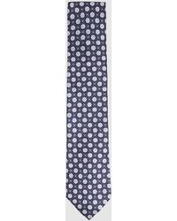 Reiss - Basilica - Eclipse Blue Silk Floral Print Tie, One - Lyst