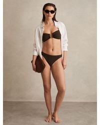 Reiss - High Cut Bikini Bottoms - Lyst