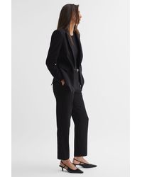 Reiss - Gabi - Black Petite Slim Fit Suit Trousers - Lyst
