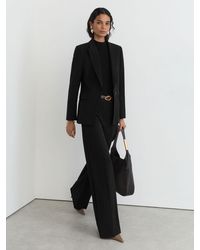 Reiss - Tall Wide-Leg Suit Trousers - Lyst