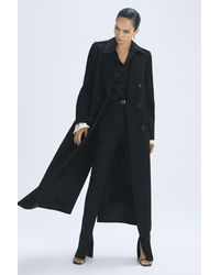 Reiss - Margot - Atelier Wool-cashmere Blend Double Breasted Long Coat, Us 8 - Lyst