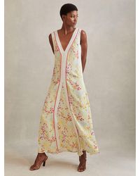 Reiss - Floral Print Maxi Dress - Lyst