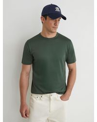 Reiss - Air-Water Cotton Tailored-Fit T-Shirt - Lyst