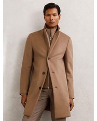 Reiss - Gable Wool-Blend Internal-Gilet Overcoat - Lyst