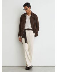 Reiss - Relaxed Twill Drawstring Trousers - Lyst