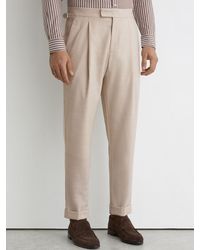 Reiss - Tailored Fit Side-Adjuster Suit Trousers With Wool - Lyst