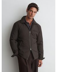 Reiss - Technical Padded Zip-Through Jacket - Lyst
