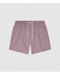 Reiss Sonar - Drawstring Swim Shorts - Purple