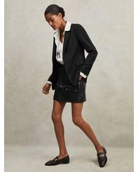 Reiss - Haisley - Black Petite Single Breasted Suit Blazer, Us 10 - Lyst