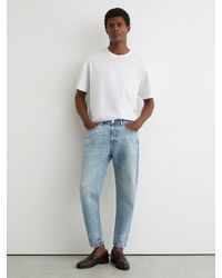 Reiss - Rathbone Relaxed-Fit Cropped Jeans - Lyst