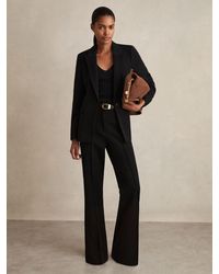 Reiss - Gabi - Black Flared Suit Trousers, Us 12 - Lyst