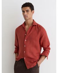 Reiss - Ruban - Brick Red Shirt, S - Lyst