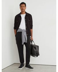 Reiss - Premium Interlock Cuffed Joggers - Lyst