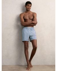Reiss - Drawstring Geometric Print Swim Shorts - Lyst