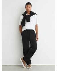 Reiss - Cotton Heavyweight Straight-Leg Joggers - Lyst