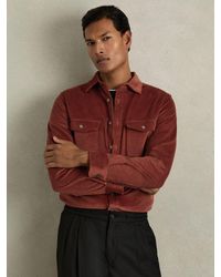 Reiss - Tucci Overshirt Cotton Corduroy - Lyst
