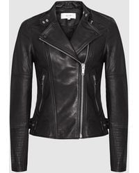 reiss leather jacket sale