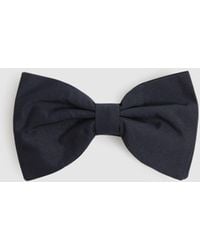 Reiss - Grosgrain Silk Bow Tie, Dark - Lyst