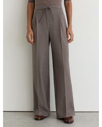 Reiss - Wide-Leg Pull-On Drawstring Trousers - Lyst