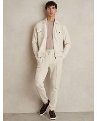 Reiss - Off Premier Drawstring Jersey Joggers - Lyst