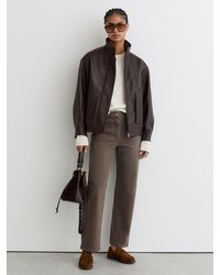 Reiss - Mid-Rise Straight-Leg Jeans - Lyst