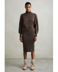 Reiss - Winslet Jumper Wool Ruche Detail - Lyst