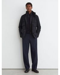 Reiss - Four-Pocket Hooded Jacket With Removable Gilet - Lyst