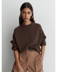 Reiss - Wool-Cashmere Crew-Neck Raglan Jumper - Lyst