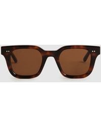 Chimi - Four - Tortoise Square Frame Acetate Sunglasses, Brown - Lyst