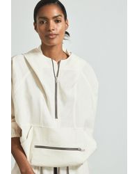 ATELIER - Victoria - White Linen Blend Hooded Sports Jacket, M - Lyst
